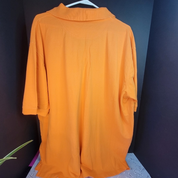 Linea Uomo Polo Shirt Men's Size 3X Orange Short sleeve Top Golf - Picture 3 of 4